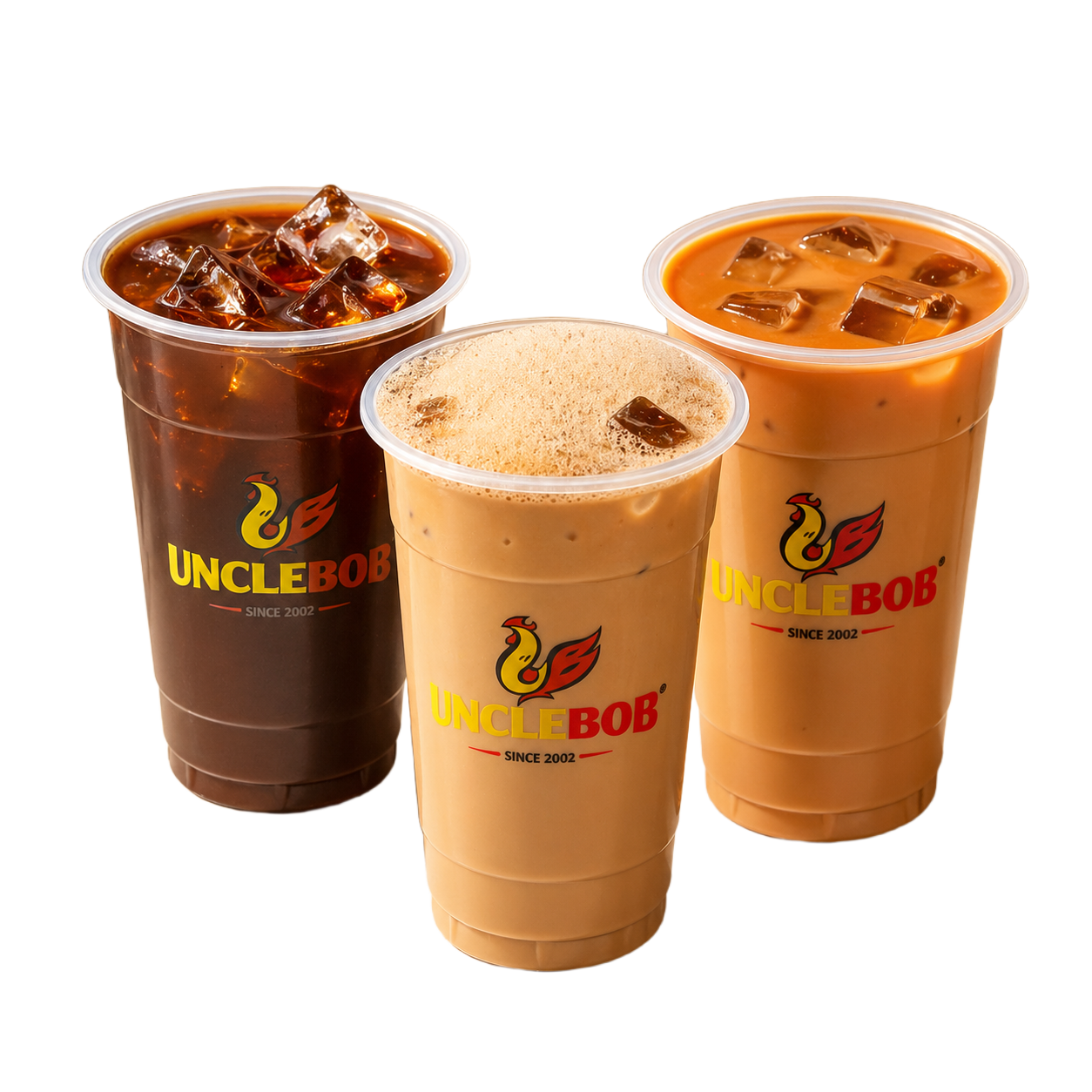 Iced Americano, Iced Cafe Latte, Iced Cappucino