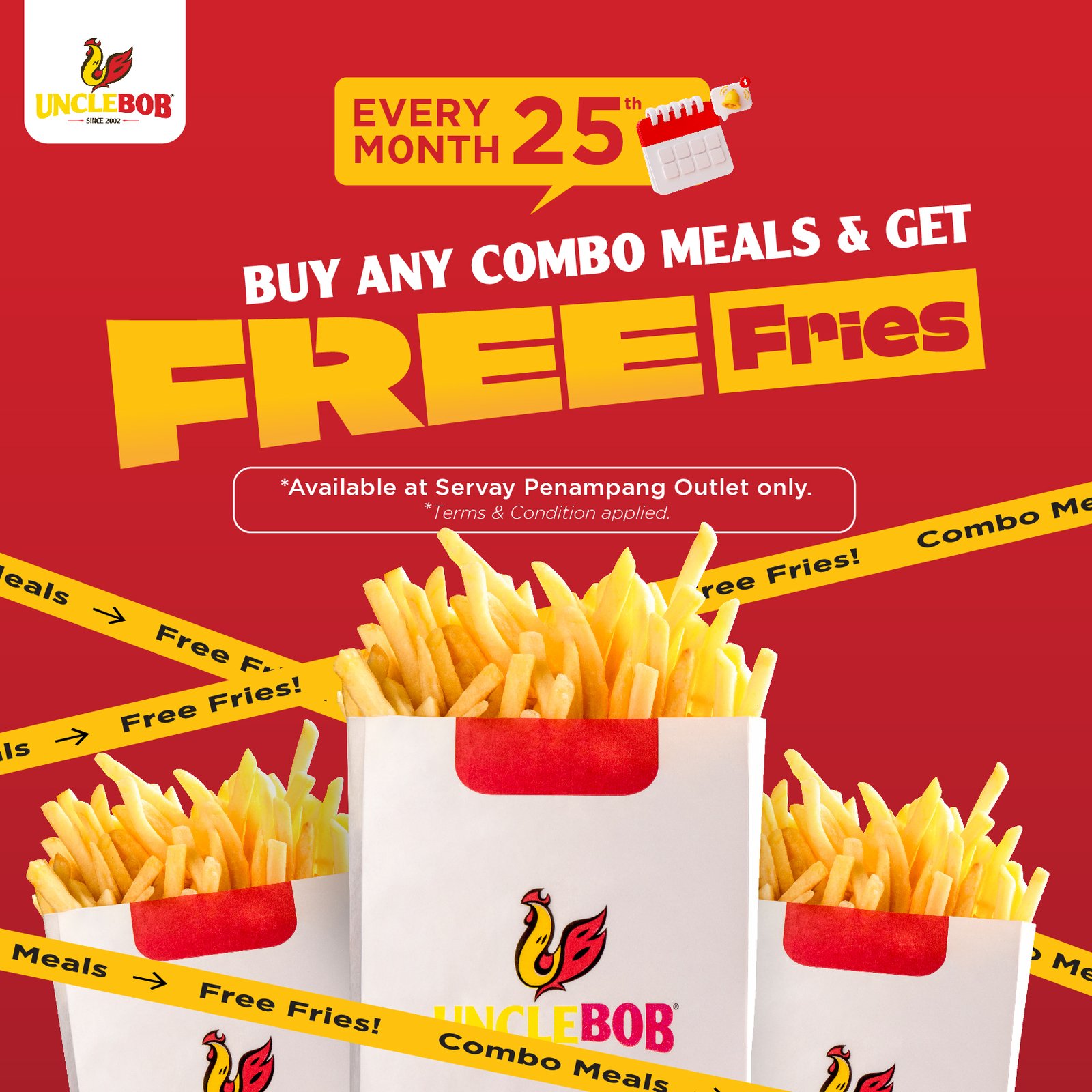 UB Free Fries Every 25th