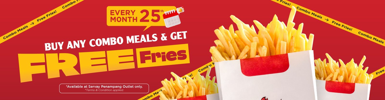 UB Free Fries Every 25th