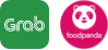 Grab Food and FoodPanda logos